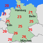Vorhersage Mi, 23.07. Deutschland
