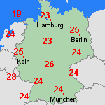 Vorhersage Fr, 25.07. Deutschland