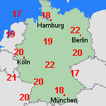 Vorhersage Di, 09.06. Deutschland